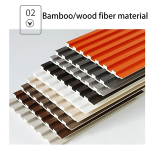 Paneles de pared impermeables modernos WPC para comercio y uso doméstico Fondo y paredes divisorias - Product Image 3
