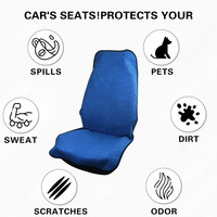 Housse de siège de voiture universelle en tissu éponge, imperméable, antidérapante, coussin de siège sport absorbant la transpiration, accessoires intérieurs automobiles