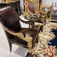 Fauteuil de salon avec table d'angle Alexander