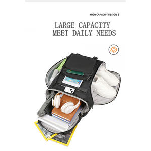 Bestseller: Geräumiger Lässiger Tennisrucksack mit Nass- und Trockenfach, Zwei-Wege-Tragesystem, Badminton-Rucksack mit Schuhfach - Product Image 5