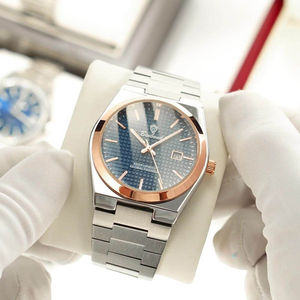 Montre à quartz pour homme Binbond B1128 1128, bracelet en acier inoxydable, classique, business, décontractée, étanche, aiguilles lumineuses, date automatique. - Product Image 5