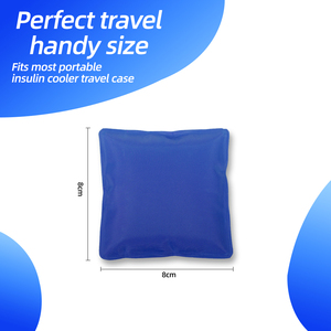 <span class=keywords><strong>Bolsa</strong></span> Refrigerante Reutilizable Impermeable con Logotipo, Color y Tamaño Personalizados OEM ODM, Paquete de Hielo en <span class=keywords><strong>Gel</strong></span> de 8*8cm para Estuche de Viales de Péptidos - Product Image 4