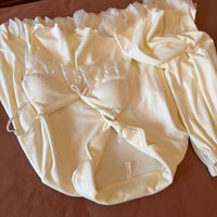Pyjama élégant 3-en-1 double face en velours pour femme, avec dentelle douce, vêtements de nuit thermiques doux pour l'hiver, tenue d'intérieur