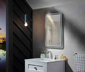 <span class=keywords><strong>Miroir</strong></span> mural ultra-fin argenté anti-buée <span class=keywords><strong>chauffant</strong></span> avec éclairage LED pour maquillage, <span class=keywords><strong>miroir</strong></span> intelligent pour salle de bain - Product Image 4