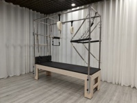 Equipo de Pilates Resistente, Reformers de Pilates para Equilibrio Corporal, Equipo de Pilates de Madera de Arce, Reformer Cadillac para Gimnasio