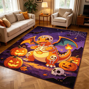Tapis d'Halloween personnalisé pour la maison, tapis de salon Pokémon <span class=keywords><strong>Kull</strong></span> Ghost, tapis imprimé mignon de Pikachu, tapis de dessin animé - Product Image 4