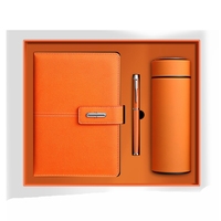 Carnet A4 en cuir PU avec boucle magnétique, coffret cadeau pour bureau, bloc-notes isotherme, ensemble cadeau personnalisé avec logo