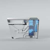 WC intelligent à capteur électrique, certifié CE, à poser au sol, pour salle de bain, cuvette de toilette automatique, toilette intelligente