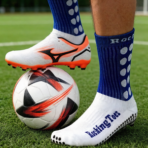 Custom Knitted Crew Grip Eco-Friendly Soccer Football Sport <b>Socks</b> for Adults Youth Solid Design Autumn ODM Bottom - Product Image 6