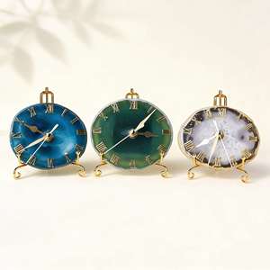 천연 마노석 슬라이스 시계 장식용 조각 보석 힐링 크리스탈 풍수 크리스탈 장식품 - Product Image 2