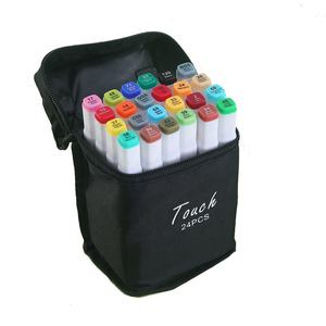 Pinceau biseauté <span class=keywords><strong>manga</strong></span> 24 couleurs à double pointe pour l'art Ensemble <span class=keywords><strong>de</strong></span> marqueurs doubles en plastique à alcool pour le dessin. - Product Image 2