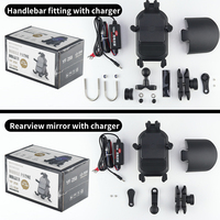 Motorrad Stoßfester Vibrationsdämpfender Stahl-Handyhalter Elektrofahrrad Fahr-Navigations-Octopus-Halterung