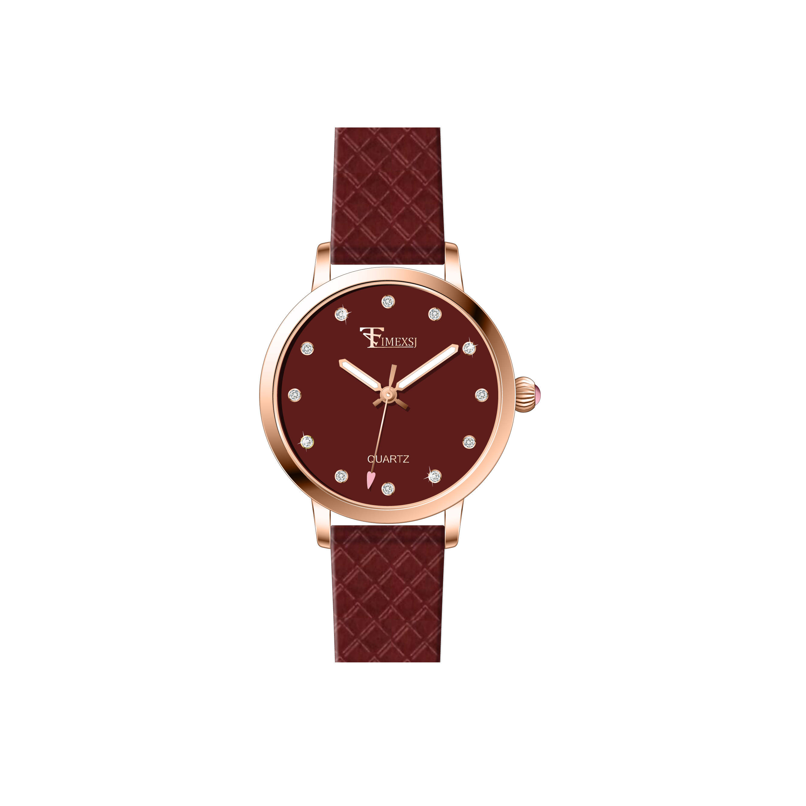 Rose Gold - Burgundy