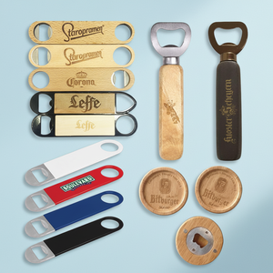 Ouvre-bouteilles en bois, acier inoxydable et métal, design unique, logo personnalisé, sublimation, OEM, pour bar, cadeau, vente en gros - Product Image 2