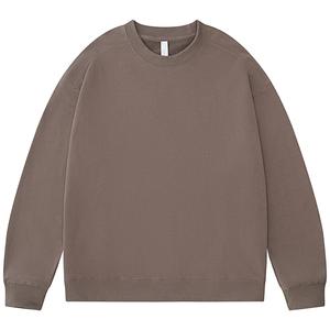 Sweatshirts d'automne pour hommes de haute qualité 380 GSM O-Neck Logo personnalisé - Product Image 1