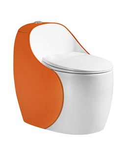 Nouveau modèle H6 <span class=keywords><strong>WC</strong></span> monobloc moderne en céramique, <span class=keywords><strong>noir</strong></span> <span class=keywords><strong>et</strong></span> <span class=keywords><strong>blanc</strong></span>, multicolore, allongé, à double chasse (flush), avec siphon en P - Product Image 2