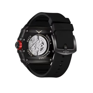 Reloj Mecánico de Lujo Deportivo e Impermeable para Hombre, con Caja Cuadrada, Correa de Goma y Cristal, Ideal para el Trabajo y el Ocio - Product Image 6