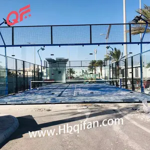 Fabrik Großhandel Beliebte Paddel Tennis Ausrüstung Panorama Padel Court Cover Dach Preis