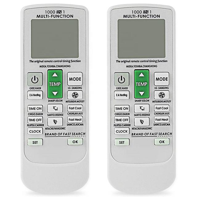 Universal Air Conditioner Remote Controller for Chigo/Gree AC Fixed Automatic 15 Buttons 20m Range Replacement