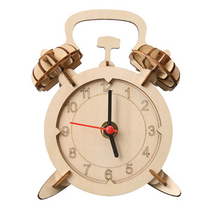 Nuovi Giocattoli per Esperimenti Scientifici Vendita Calda Giocattolo Creativo Fai-da-Te Puzzle Orologio 3D in Legno per Bambini - Product Image 5