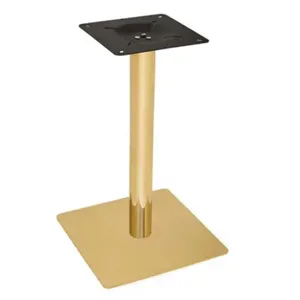 Modern Design Height Adjustable Folding Wedding Rose Gold Furniture Dinning Table Gold Stainless Steel Table Legs