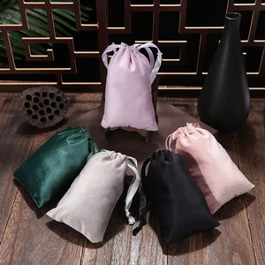 10*15cm Soft <b>Velvet</b> Drawstring Jewelry <b>Bag</b> Multi-size Packaging Sachet for Candy Storage Display Festival Gift Packing Pouch - Product Image 6