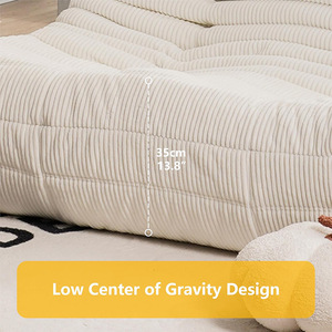 Customized Lazy <b>Sofa</b> Square Convertible Foam Filling For Bedroom Balcony Tatami Living Room - Product Image 2