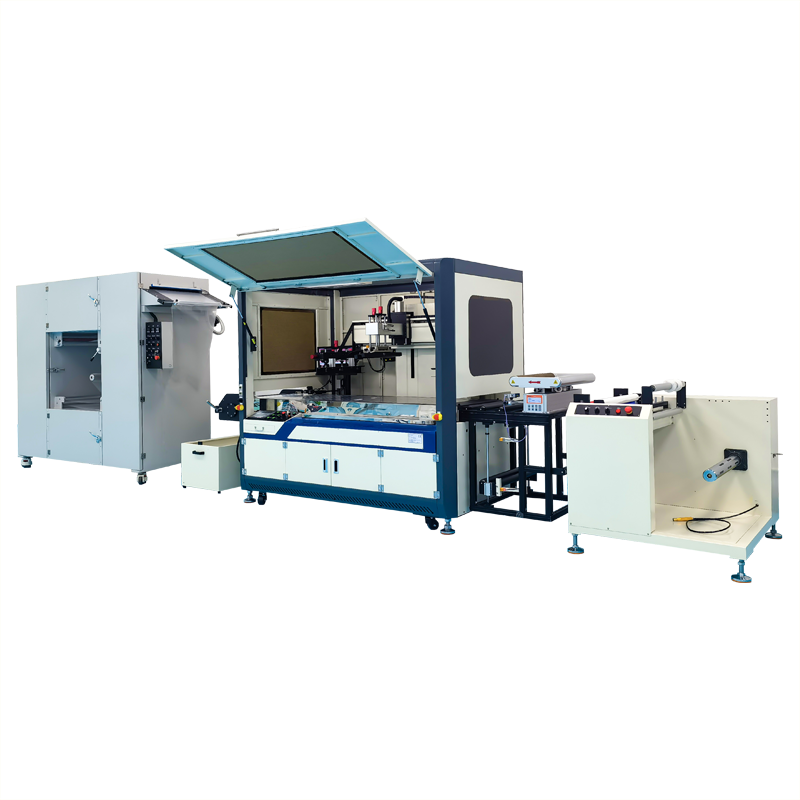 PET film conductive ink roll to roll automatic silk screen printing machine Blood glucose test strips screen printer stickers