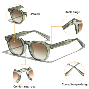 Gafas de Sol Cuadradas Retro Personalizables al por Mayor para Hombre - Montura Gruesa, Protección UV400 y Patillas de Propionato, Gafas Clásicas al por Mayor - Product Image 5