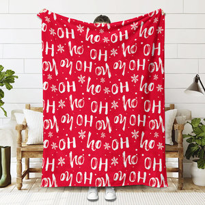 Couverture en flanelle <span class=keywords><strong>polaire</strong></span> Horaldaily de Noël, motif homme en pain d'épices vert, ours, douce, moelleuse, confortable, quatre saisons, portable, personnalisable - Product Image 3