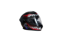 Casque de moto intégral pour adulte homologué DOT, double visière, finition noire mate, ailettes remplaçables, construction ABS pour la route/vélo