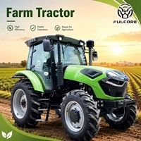 Tracteur agricole certifié CE FULCORE avec amplificateur d'embrayage en option et chenilles réglables pour le transport agricole