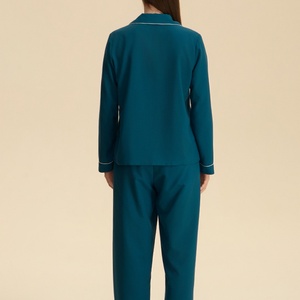 Unisex Custom ODM <strong>Pyjamas</strong> <strong>for</strong> Couple 100% Bamboo Fiber Breathable Thermal <strong>Summer</strong> Spring Casual Woven Sleepwear - Product Image 2