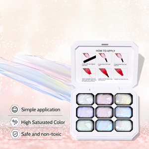 Fournisseur de gel pour ongles, nouveau produit, ventes chaudes, gel texturé pour modeler les ongles, design artistique, gel texturé 3D iridescent <span class=keywords><strong>Aurora</strong></span> pour ongles - Product Image 6