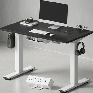 Multiprise à pince ergonomique moderne monobloc personnalisable pour <span class=keywords><strong>bureau</strong></span> debout EN2 40x24, avec câble électrique réglable en hauteur - Product Image 5