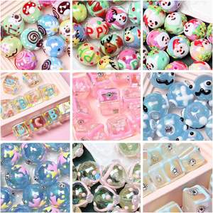 Miaobei <span class=keywords><strong>perles</strong></span> lourdes peintes à la main en <span class=keywords><strong>gros</strong></span> lâche bricolage accessoire bracelet matériel téléphone portable chaîne voiture suspendu a - Product Image 6