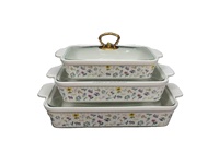 Ensemble de plats de cuisson en céramique modernes pour restaurant, plats rectangulaires de qualité alimentaire pour la restauration