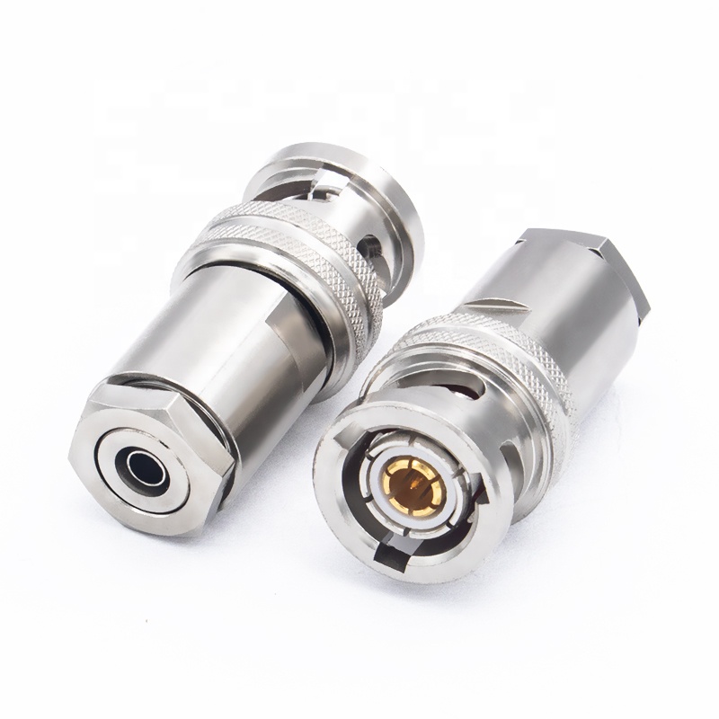 Fliegend 70-Series BJ77 Connector – 3-Lug Triax TRB Female Bulkhead Panel Mount, BNC Type