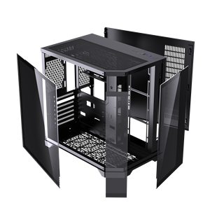 <span class=keywords><strong>Tour</strong></span> complète gamer ATX EATX surdimensionnée 2026, avec écran d'affichage, vue sur la mer, en verre trempé et noir, directement de l'usine - Product Image 3