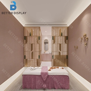 Meubles d'intérieur de salon de beauté sur mesure, comptoir de réception de salon, réception de luxe, réception de salon de beauté - Product Image 4