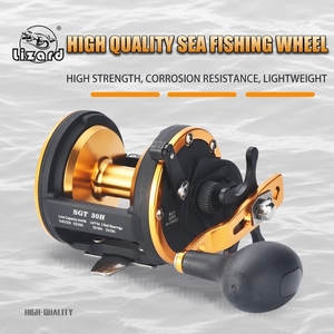 NEWMAJOR Moulinet de pêche à la traîne droitier 10kg 3 + 1BB 6.0:1 Coupe en fil métallique pour bateau et pêche en mer Matière plastique - Product Image 2