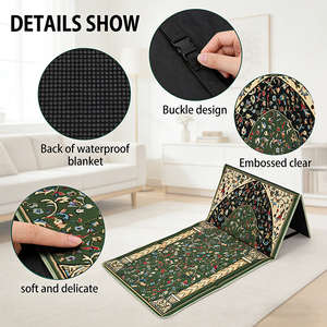 <span class=keywords><strong>Tapis</strong></span> <span class=keywords><strong>de</strong></span> <span class=keywords><strong>prière</strong></span> personnalisé islamique ergonomique épais <span class=keywords><strong>orthopédique</strong></span> pour couple avec poche - Product Image 4