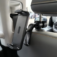 Support multifonctionnel 2-en-1 pour appuie-tête de voiture ZC-70 : crochet pour téléphone et tablette, divertissement et rangement
