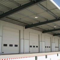 Puertas seccionales automáticas industriales de almacén de buena calidad, puerta de garaje seccional Vally