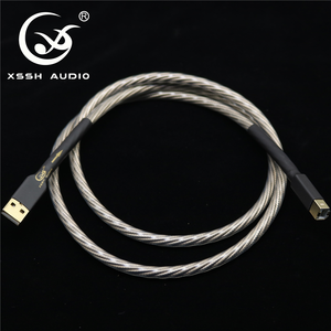 HIFI Hi-End yivo xssh 8 Core OFC ตัวนำทองแดงบริสุทธิ์<span class=keywords><strong>สาย</strong></span>ส่งข้อมูลประเภท A ถึง B <span class=keywords><strong>สาย</strong></span>ต่อเสียง USB สำหรับ DAC - Product Image 3