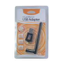USB AC 600 USB 5G Wifi Dongle Adaptador de red de banda dual de 5GHz con interfaces Ethernet USB2.0 para PC