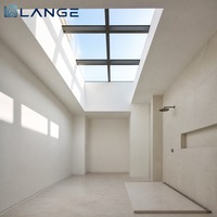 Lange Fenêtre de toit en aluminium à triple vitrage Low-E, isolée et écoénergétique, pour grenier de villa