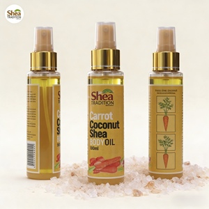 Shea Tradition - Aceite Corporal de Manteca de Karité Nigeriana Orgánica, Mezcla de Aceite de Zanahoria y Coco, 100 ml, Nutre y Repara Todo Tipo de Piel, Uso Doméstico - Product Image 6