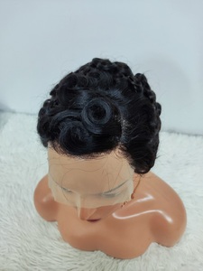 ليت فلاي 17 ترقية عالية الجودة برازيلي 13 × 4 قصيرة بوب مجعد أسود طبيعي لقطع بيكسي شعر مستعار - Product Image 4