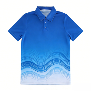 ออกแบบโลโก้พรีเมียมตามสั่ง เสื้อโปโลคอปกผู้ชาย ผ้าโพลีเอสเตอร์ ระบายอากาศ แห้งเร็ว ซับเหงื่อ หลากสี สำหรับฤดูร้อน สไตล์หรูหรา - Product Image 2